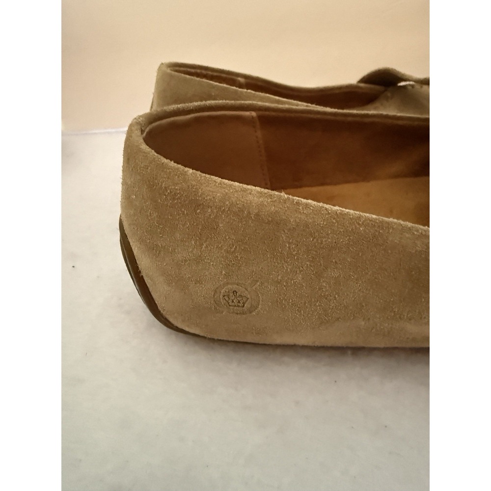 Born Womens 8M Tan Suede Penny Loafers Driving Moccasins Comfort Slip On Shoes - Picture 5 of 12